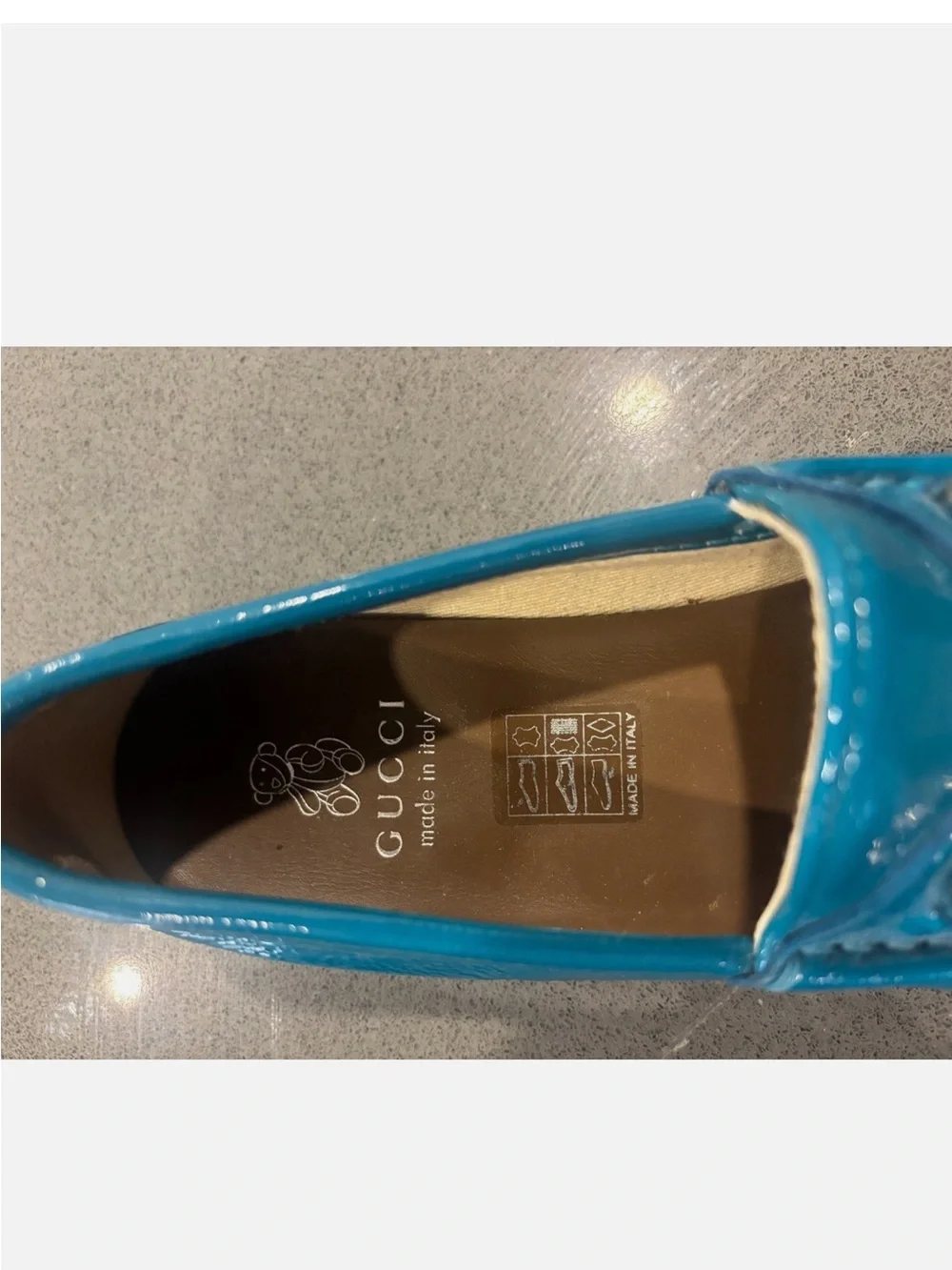 Gucci Children’s GG Loafer EU 33 / US Kids 2 – Authentic & Rare - Turquoise